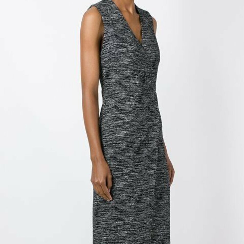 Alice + Olivia Carissa Wrap Sleeveless Asymmetrical Dress